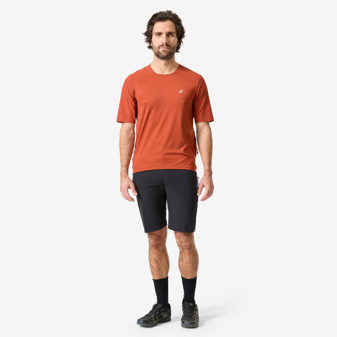 Pantalón Corto Cargo Ciclismo MTB 500 Hombre Negro - Image 9