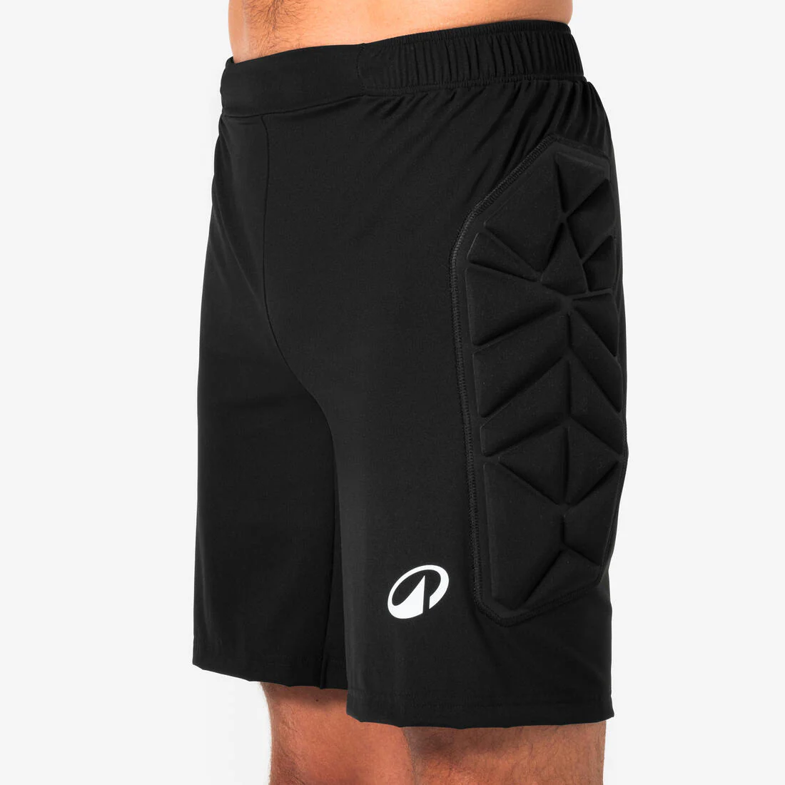 Pantalón corto de portero con protección adulto, F500 negro - Image 2