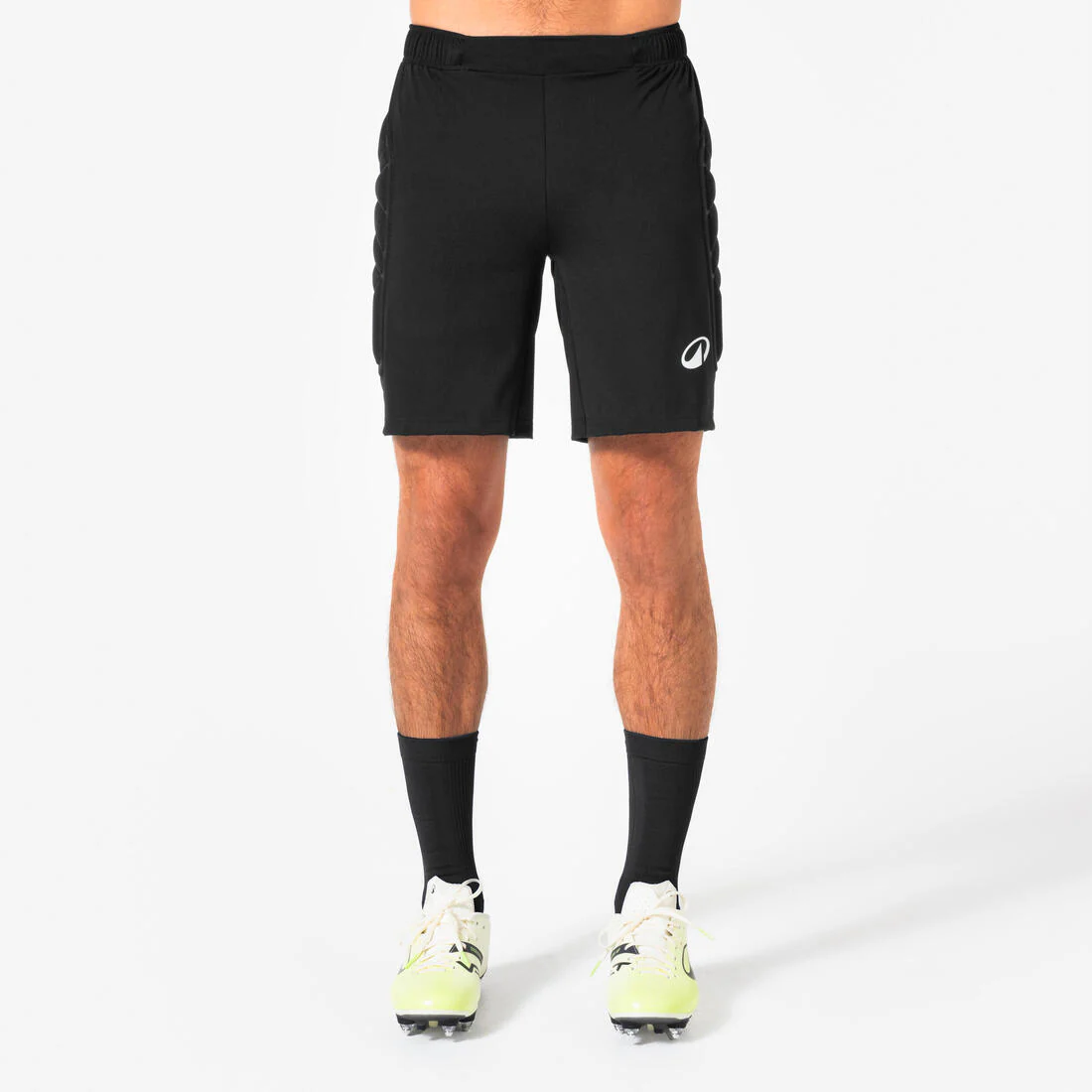 Pantalón corto de portero con protección adulto, F500 negro - Image 3