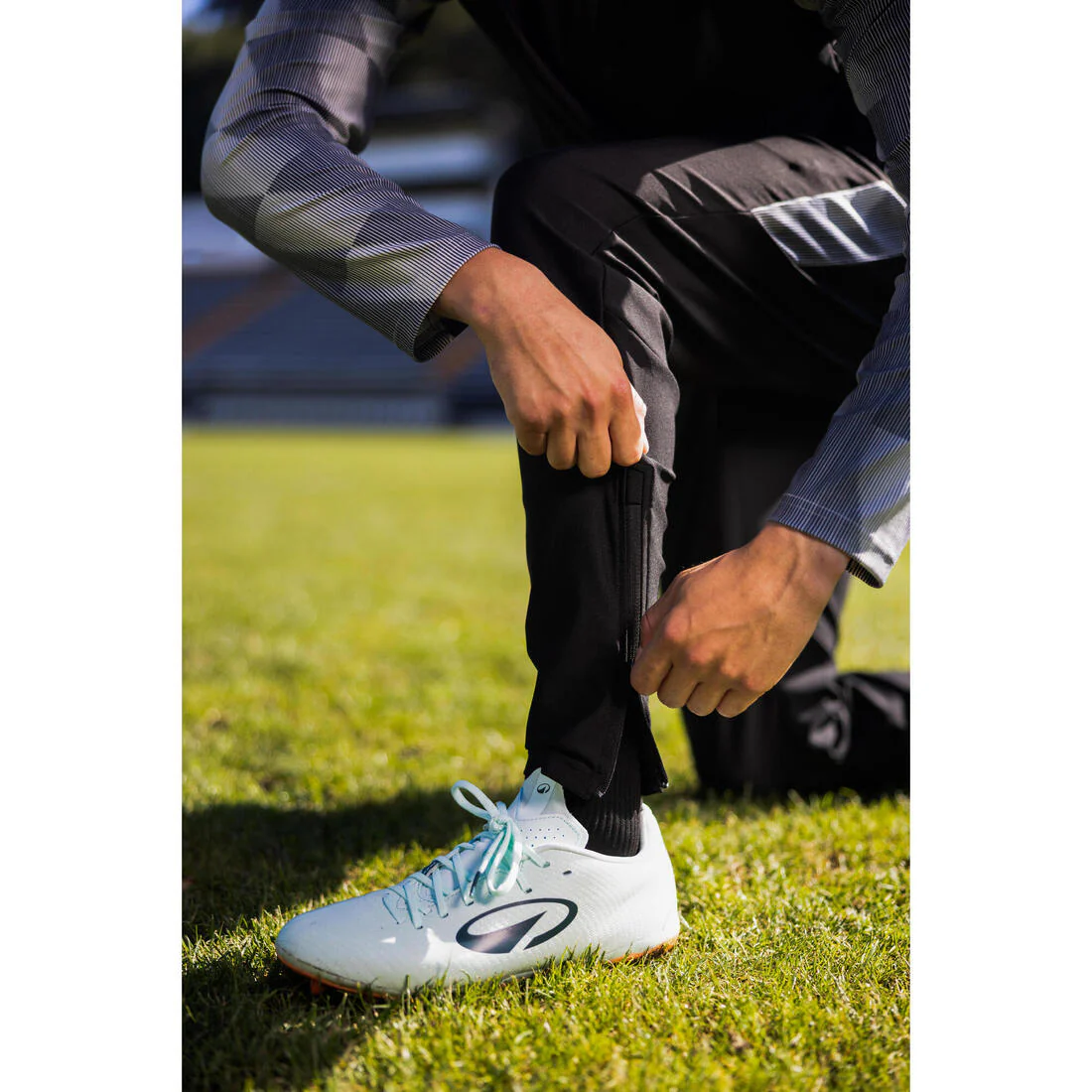 PANTALÓN DE ENTRENAMIENTO DE FÚTBOL ADULTO VIRALTO WAVE  NEGRO Y AMARILLO FLUO - Image 14