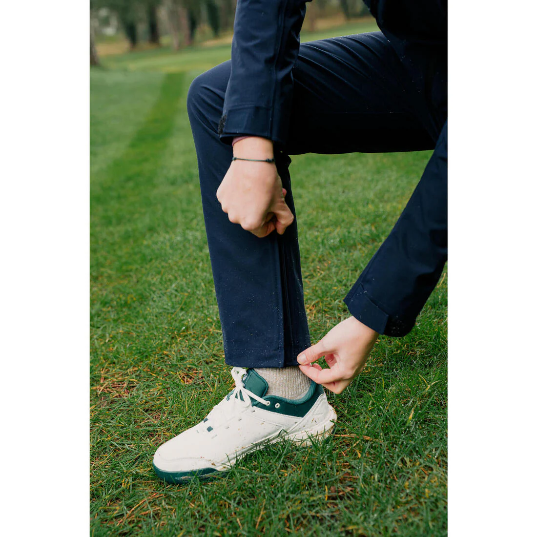 Pantalón de lluvia de golf impermeable Mujer, RW500 azul marino - Image 12