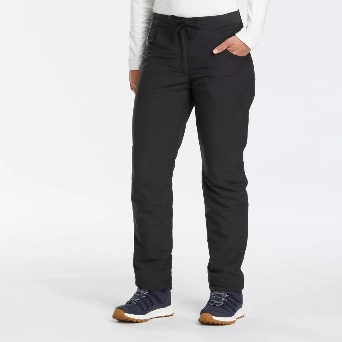 Pantalón de montaña y nieve invierno perlante Mujer Quechua NH100