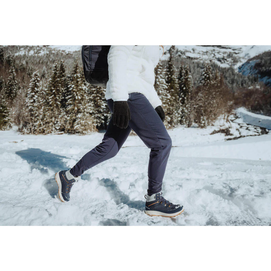 Pantalón de montaña y nieve invierno perlante Mujer Quechua NH500 - Image 8