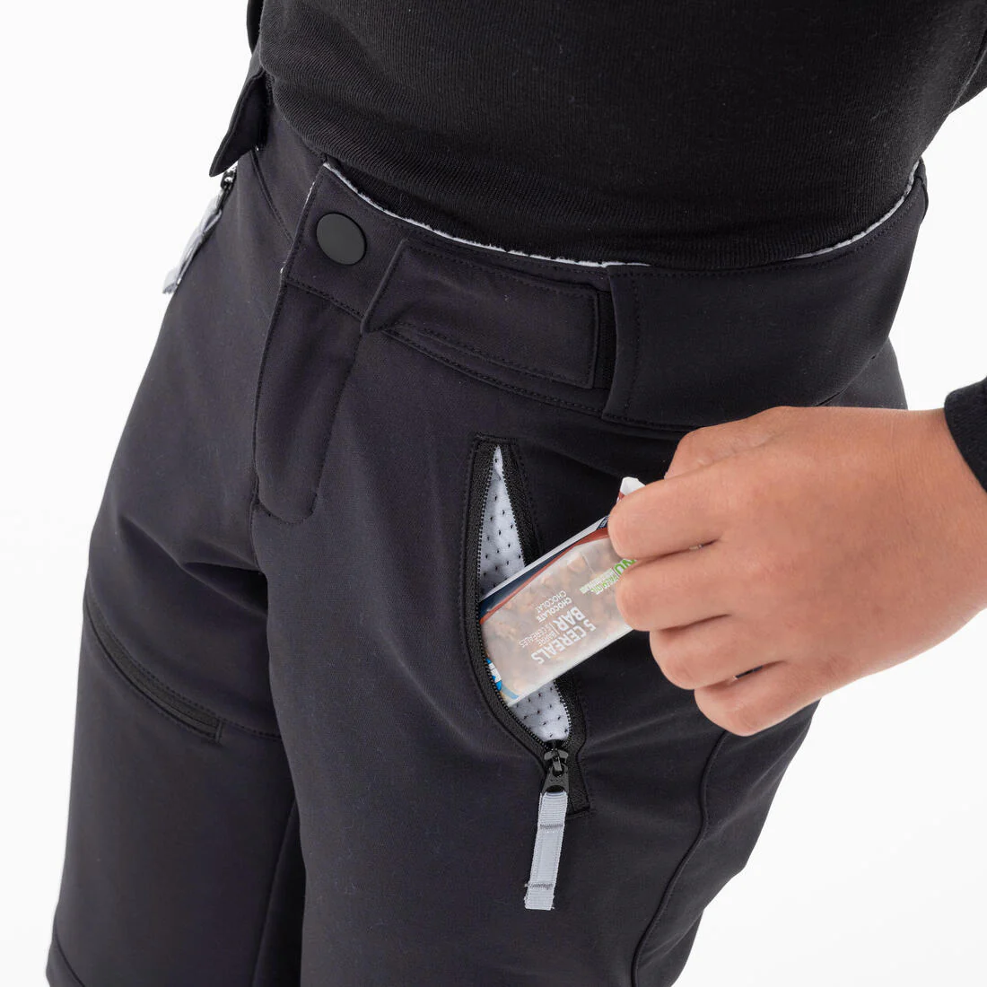 Pantalón de montaña y trekking softshell Niños 7-15 años Quechua MH500 - Image 4