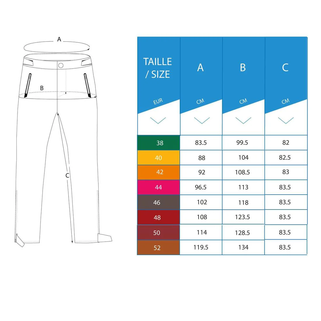 Pantalón golf lluvia Hombre Inesis RW500 azul marino - Image 7