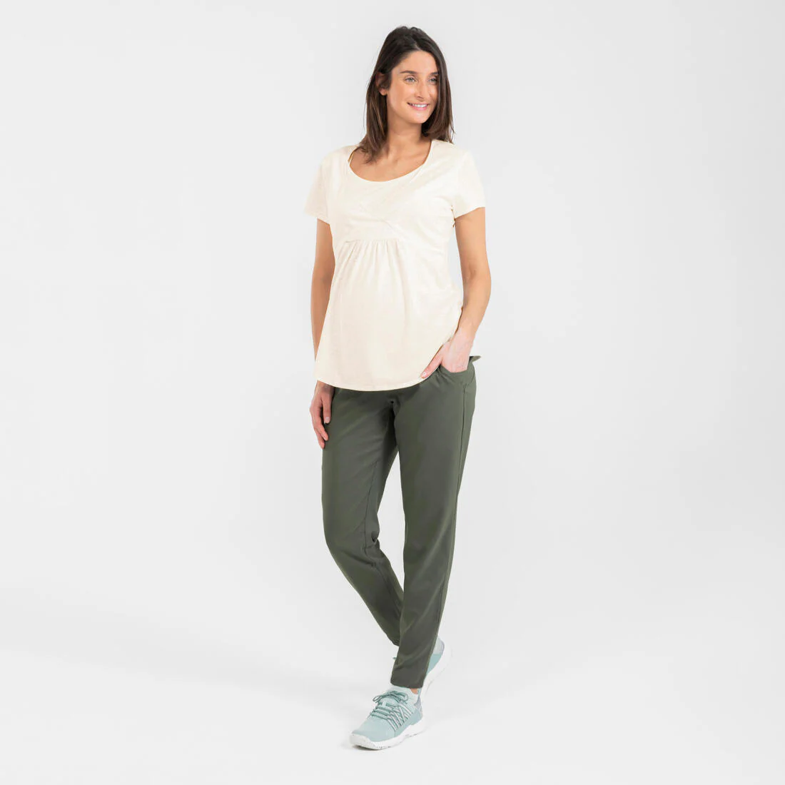 Pantalón premamá de montaña y trekking Quechua - Image 3