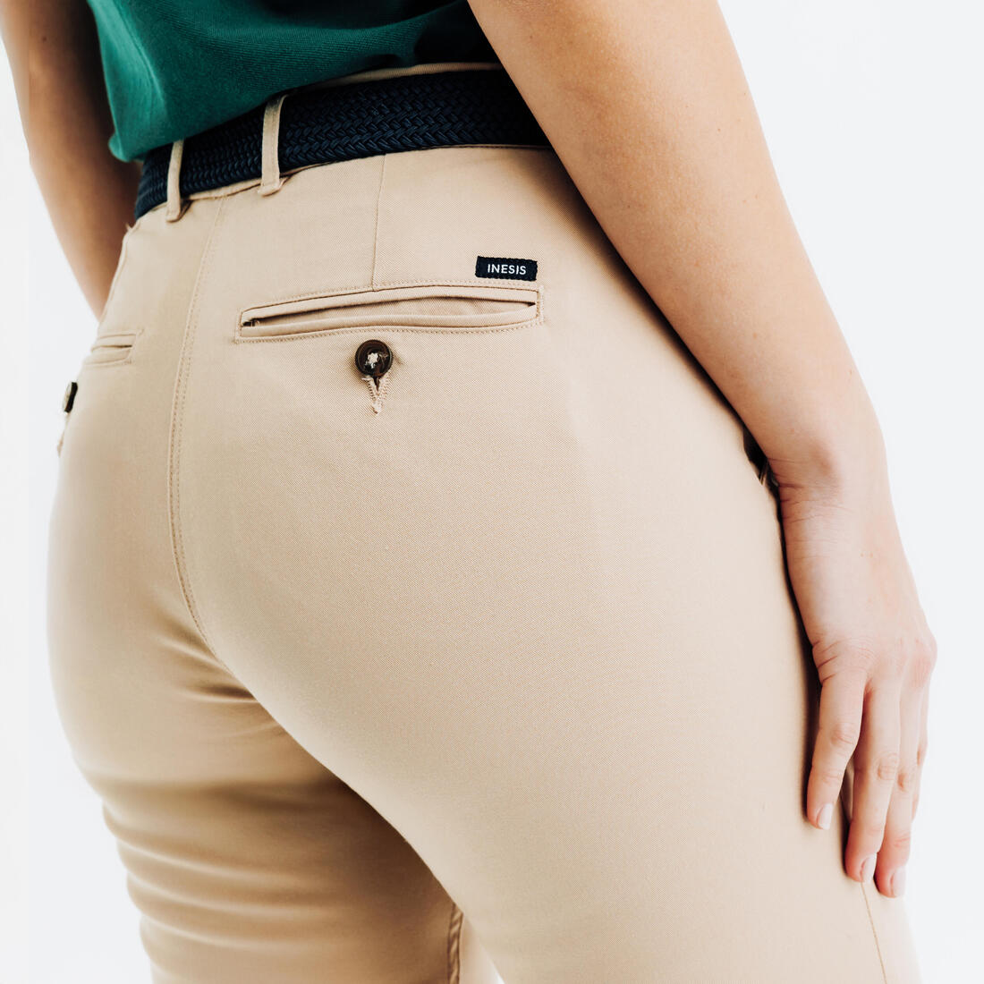 Pantalones chinos de golf algodón mujer, MW500 - Image 10