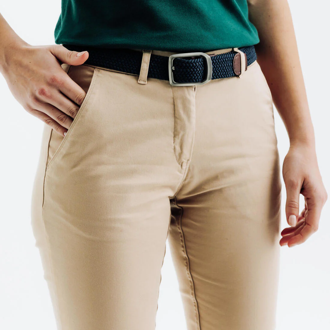 Pantalones chinos de golf algodón mujer, MW500 - Image 5