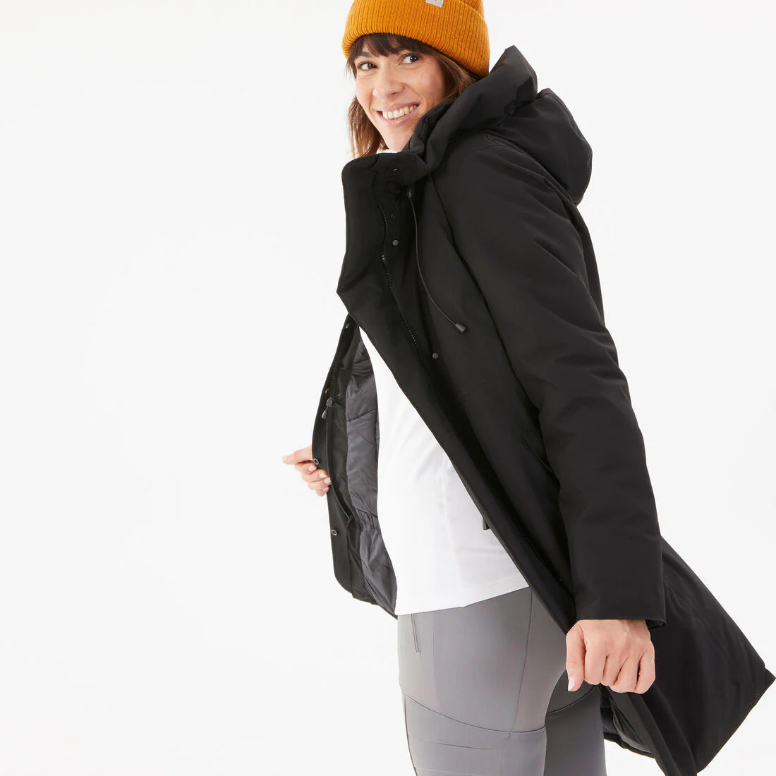 Parka de montaña y nieve impermeable Mujer Quechua NH500 - Image 2