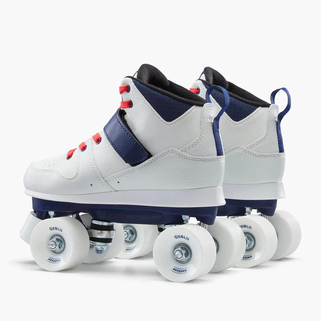 Patines 4 Ruedas Mujer y Hombre Oxelo Quad 100 Blanco - Image 12