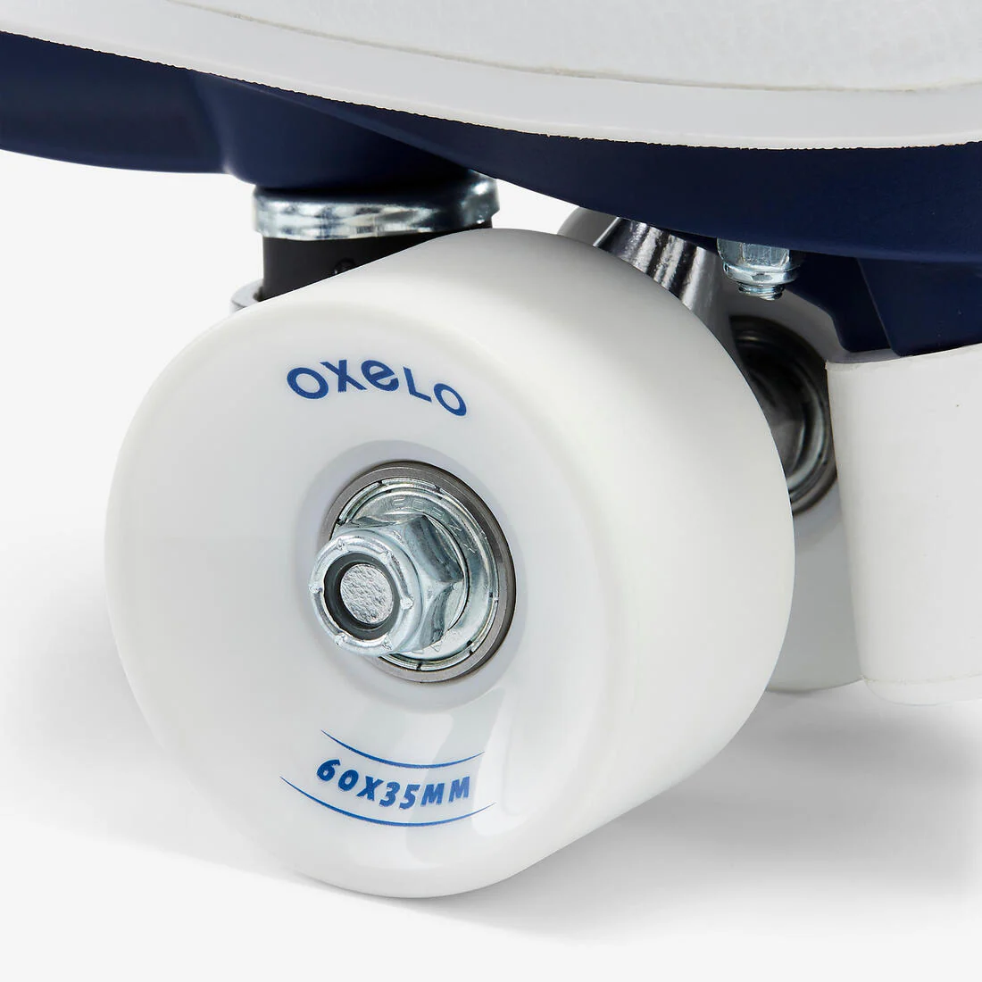 Patines 4 Ruedas Mujer y Hombre Oxelo Quad 100 Blanco - Image 18
