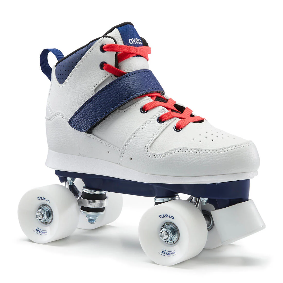 Patines 4 Ruedas Mujer y Hombre Oxelo Quad 100 Blanco - Image 2
