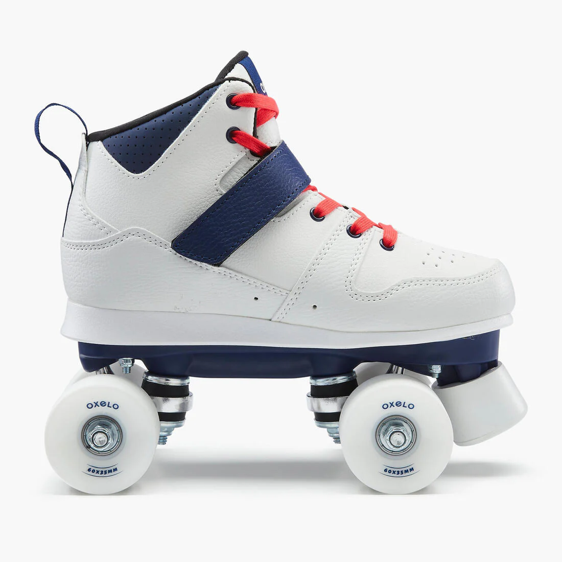 Patines 4 Ruedas Mujer y Hombre Oxelo Quad 100 Blanco - Image 4
