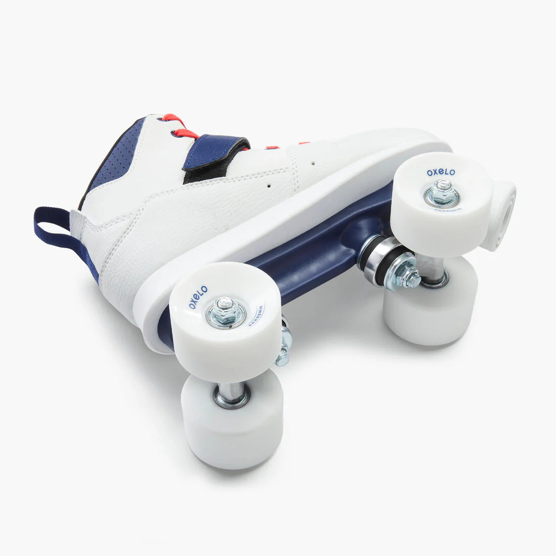 Patines 4 Ruedas Mujer y Hombre Oxelo Quad 100 Blanco - Image 5
