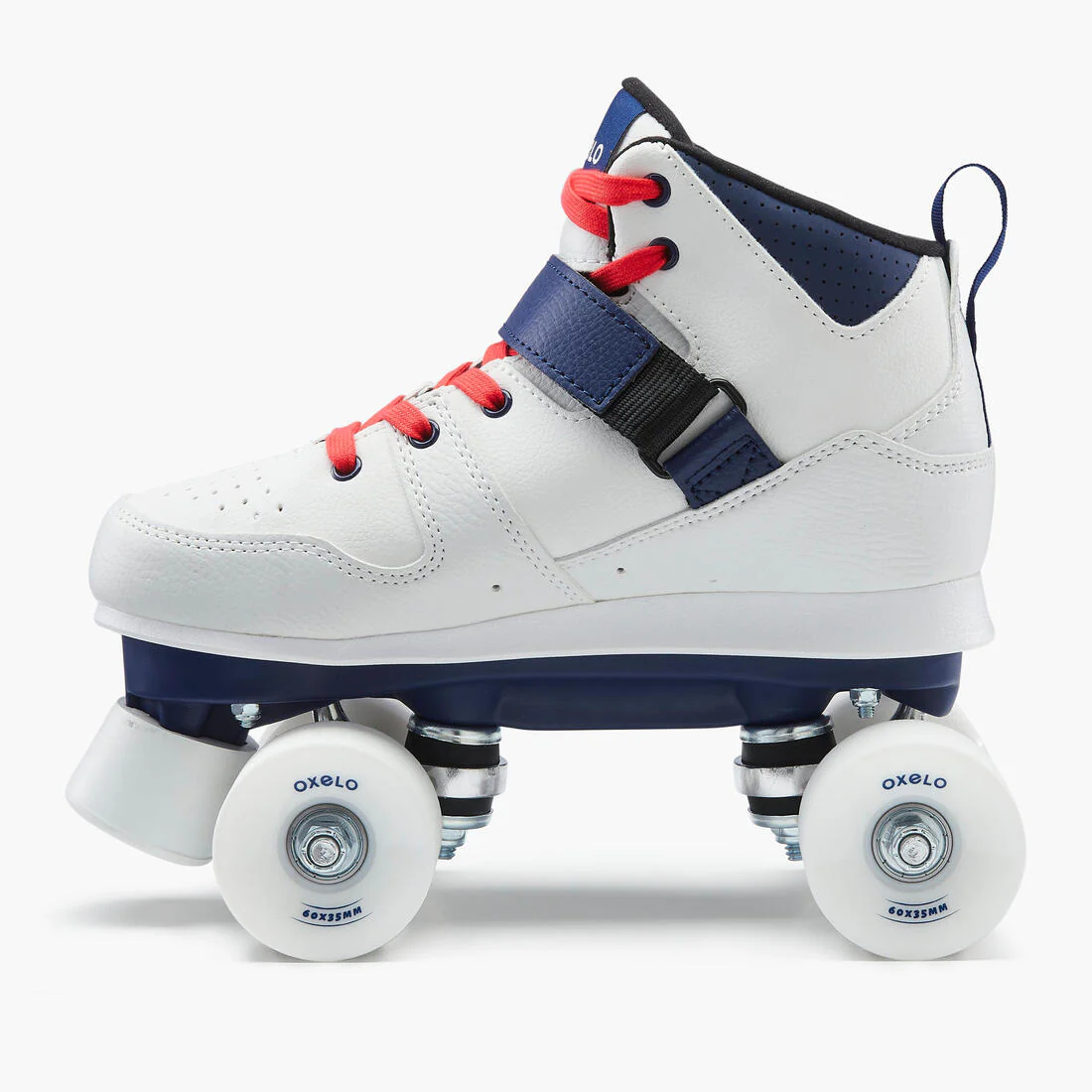 Patines 4 Ruedas Mujer y Hombre Oxelo Quad 100 Blanco - Image 6