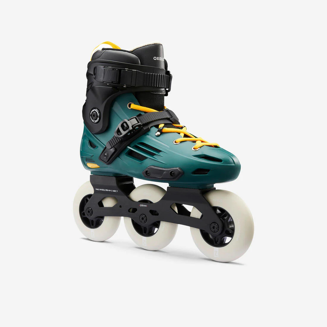 Patines Línea Adulto 3 Ruedas Freeskate Oxelo Triskate MF900 Verde - Image 8