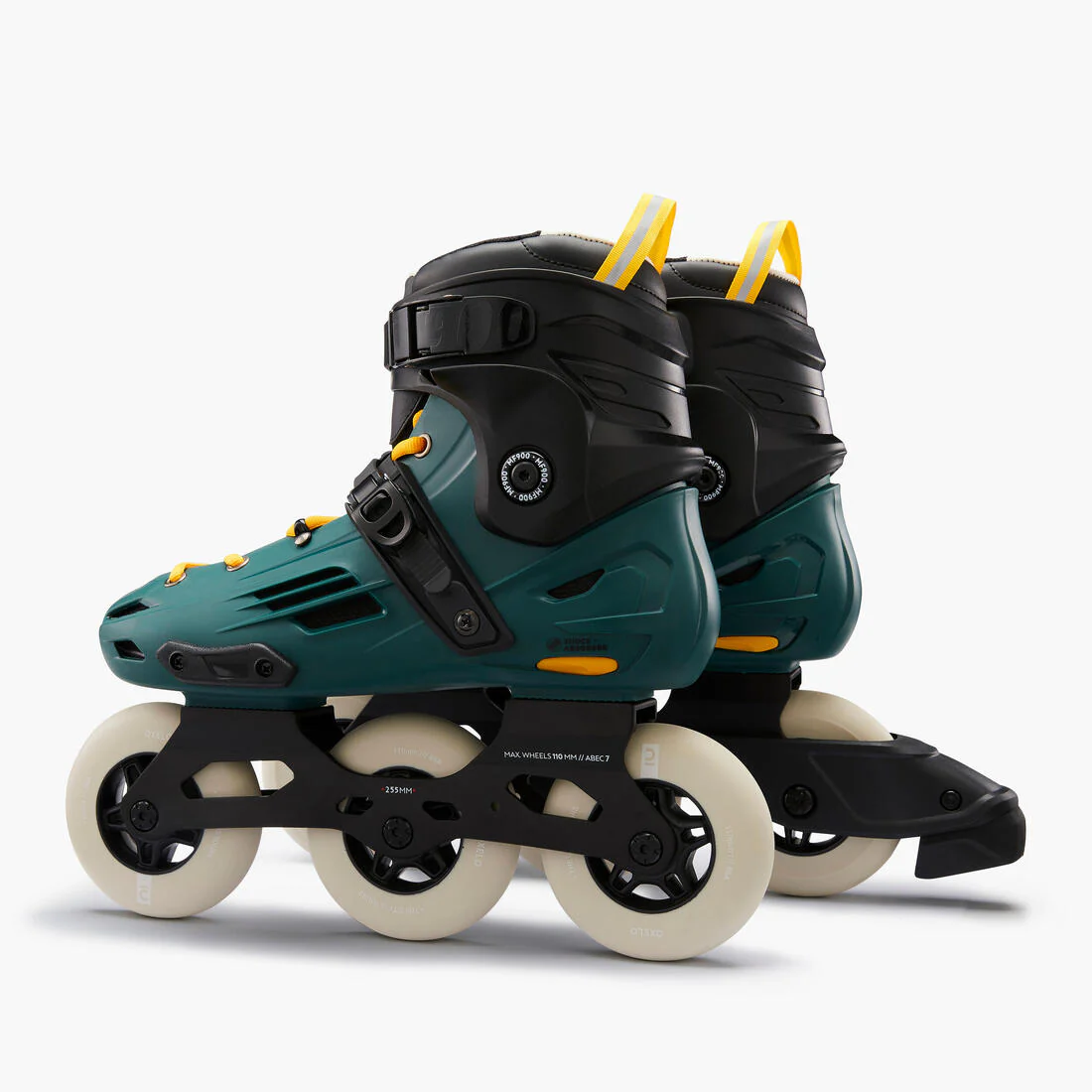 Patines Línea Adulto 3 Ruedas Freeskate Oxelo Triskate MF900 Verde - Image 9