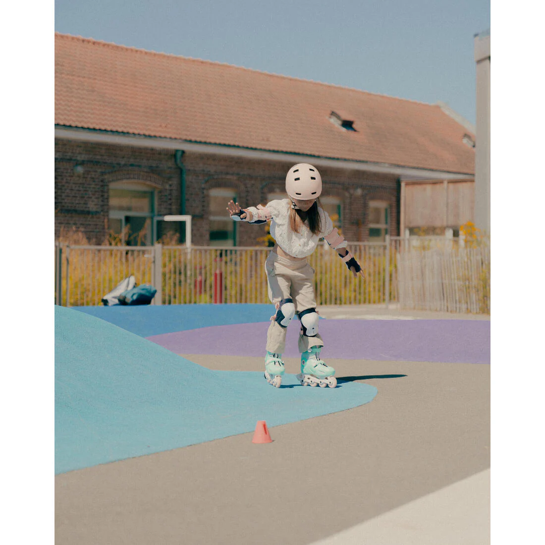 Patines Línea Niños Oxelo Ajustable 3 tallas Play 5 Menta - Image 19