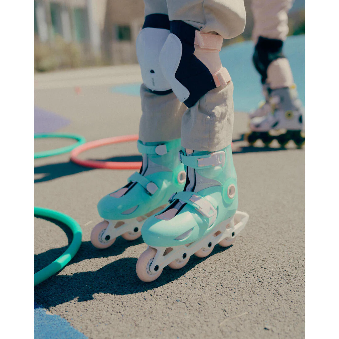 Patines Línea Niños Oxelo Ajustable 3 tallas Play 5 Menta - Image 21