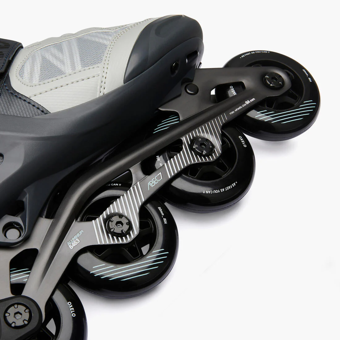 Patines Línea Oxelo Roller Fitness FIT500 Gris - Image 7