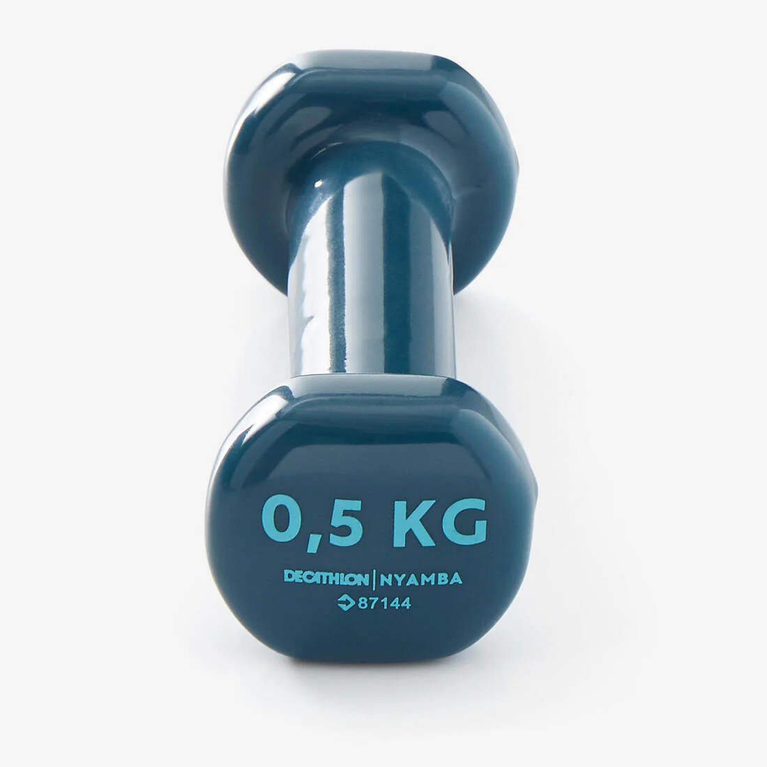 Pesas 2 x 0,5 Kg de vinilo Fitness Gimnasia en casa Pilates Nyamba Azul - Image 2