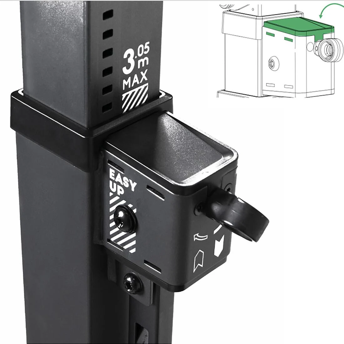 Pieza de repuesto para canasta de baloncesto – Piezas de guiado de los postes B500 Box y B100 Box - Image 2