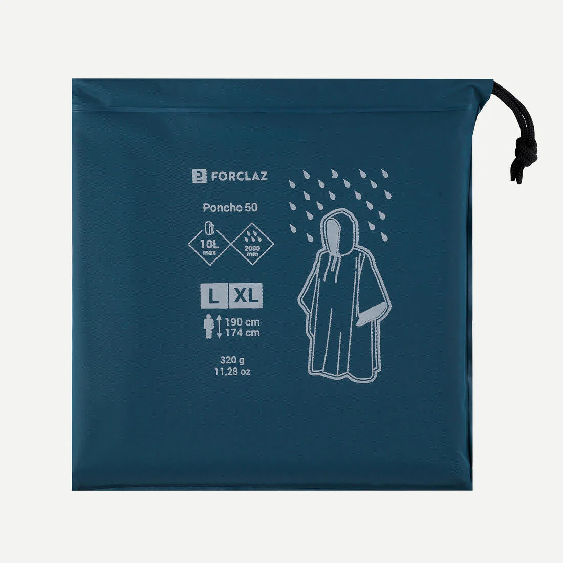 Poncho chubasquero impermeable de montaña Adulto Forclaz MT50 - Image 3