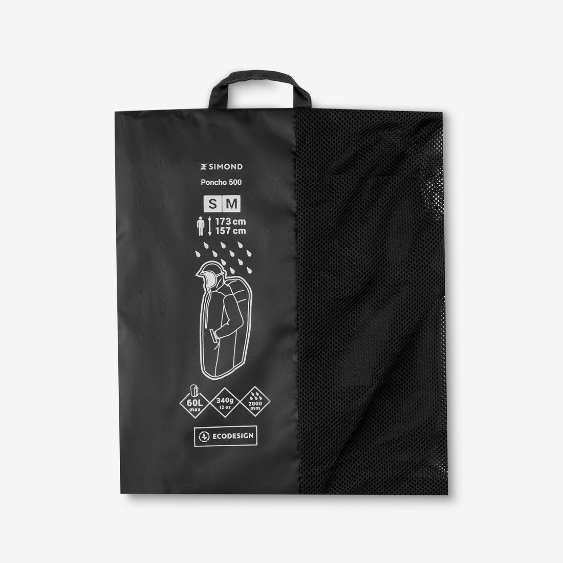 Poncho impermeable de montaña y trekking 60L Forclaz MT500 - Image 9