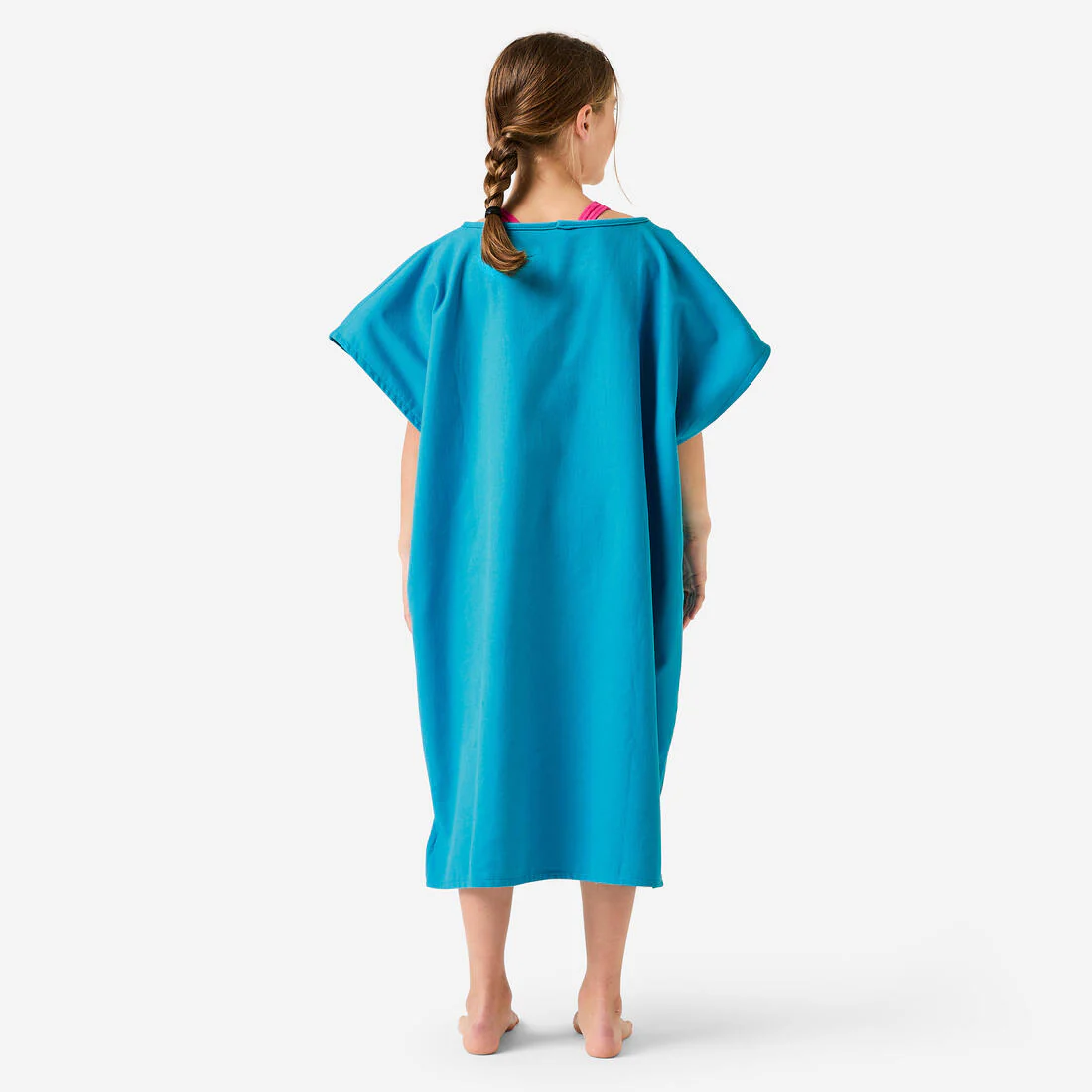 Poncho Surf  Olaian 100 Niños Azul (2 Tallas) Algodón - Image 4
