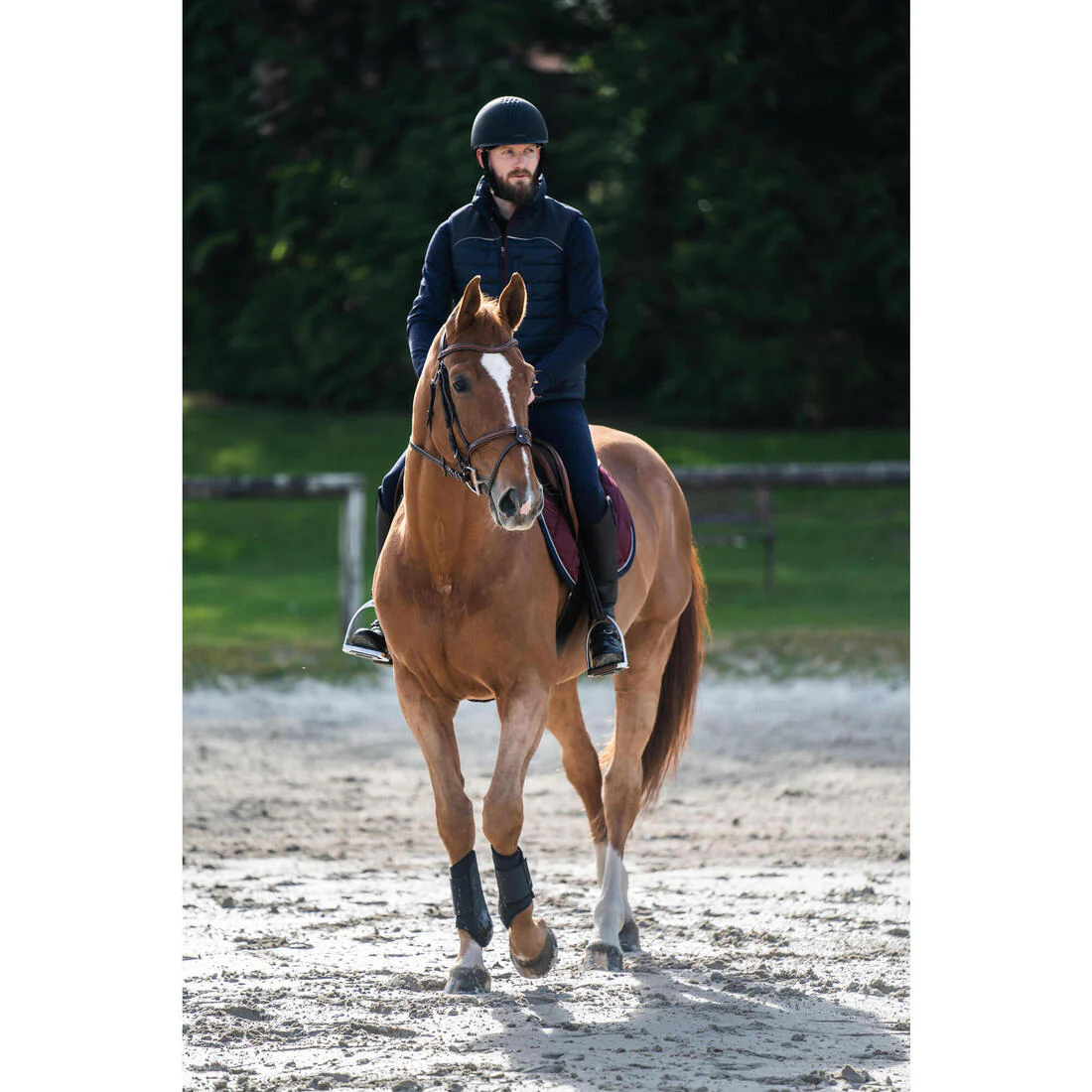 Protectores equitación Fouganza 500 Caballo Negro Cerrados 2 unidades - Image 4