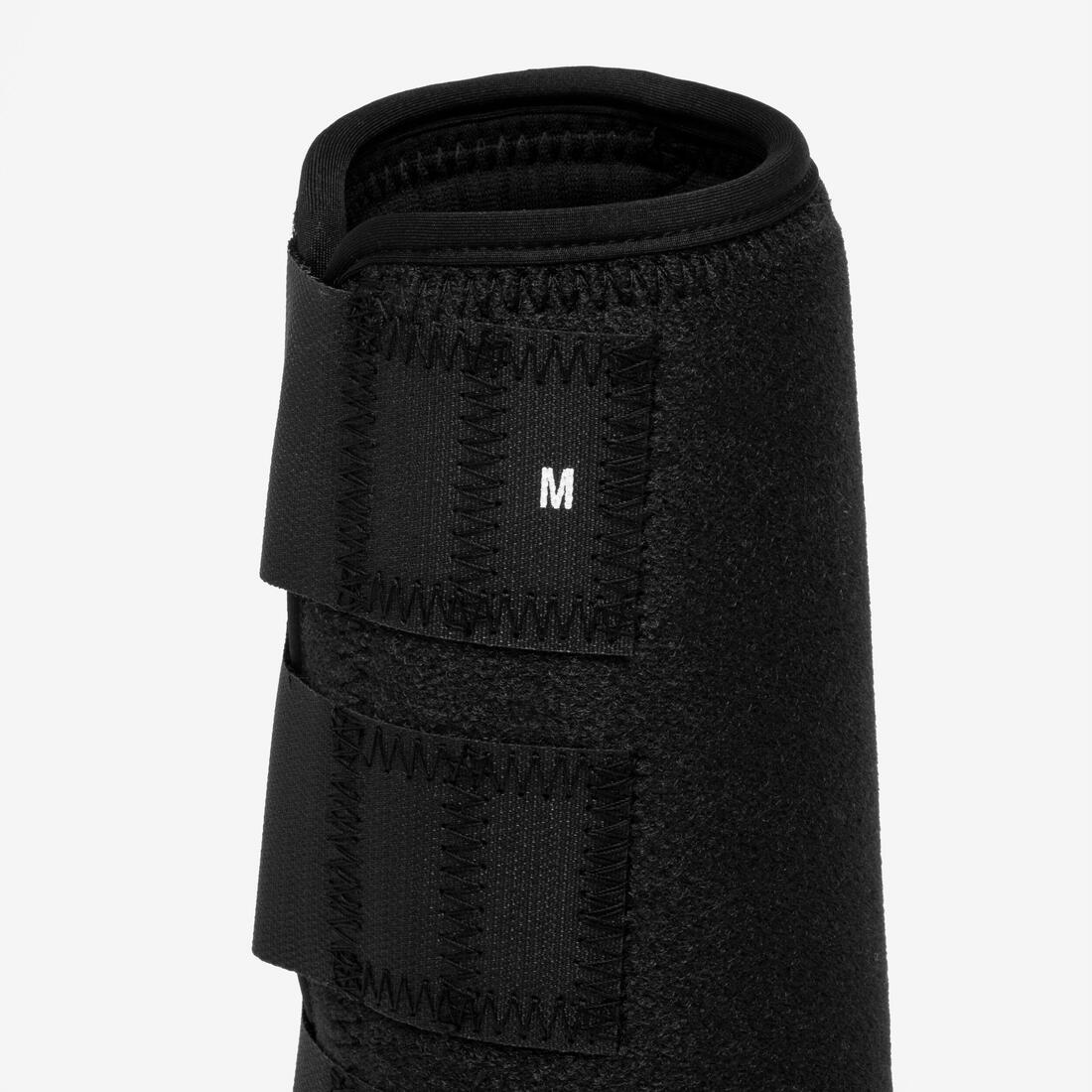 Protectores integrales equitación Fouganza caballo negro Neopreno 2 unidades - Image 4