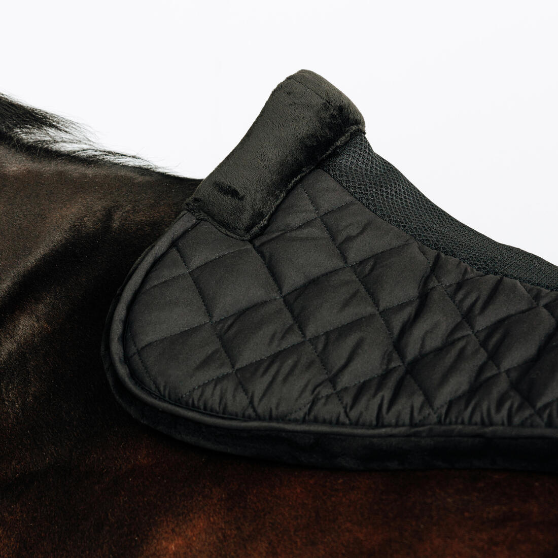 Salvacruces Equitación 500 Negro Borreguito Sintético Caballo/Poni - Image 3