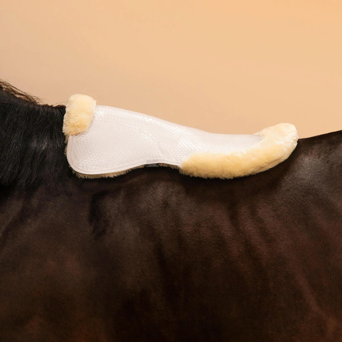 Salvacruz Equitación Fouganza POLYGEL caballo y poni beis de lana y gel - Image 2