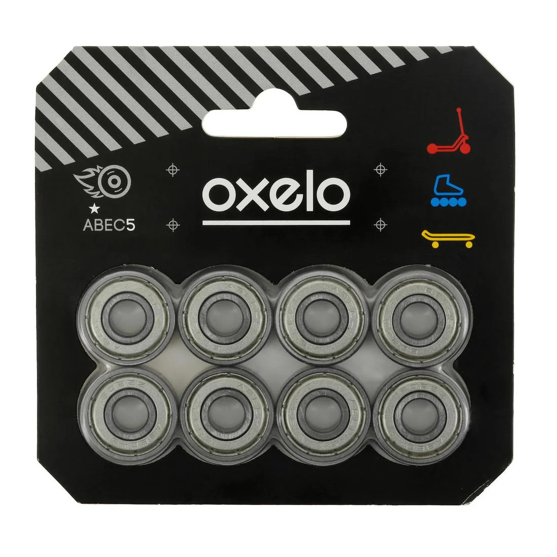 Set 8 rodamientos roller skateboard patinete ABEC 5 - Image 3
