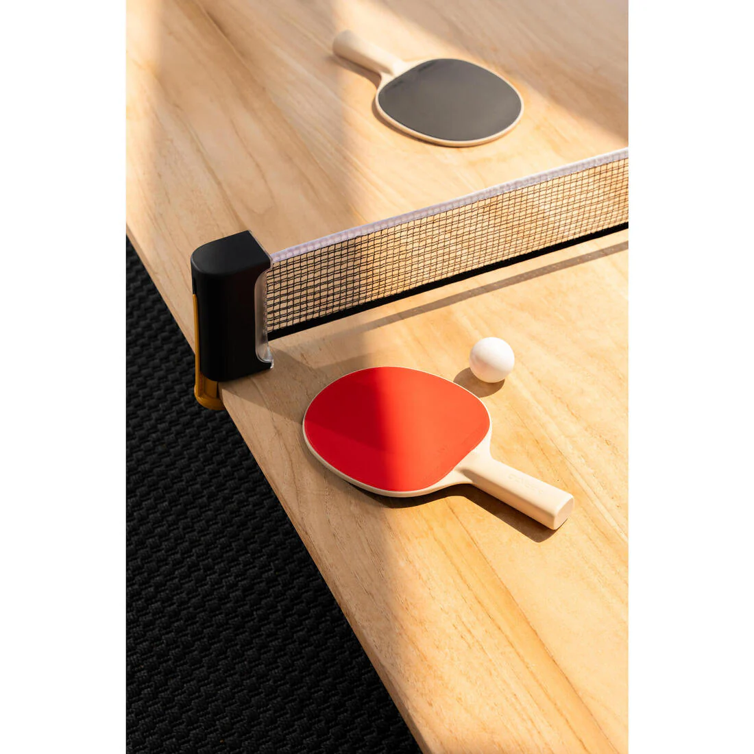 Set red de ping-pong Rollnet para superficies pequeñas + 2 raquetas PPR100 + 2 pelotas - Image 13