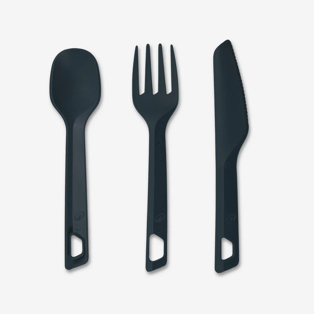 Set tres cubiertos de camping trekking plástico Quechua - Image 2