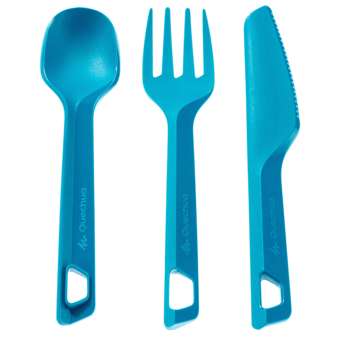 Set tres cubiertos de camping trekking plástico Quechua - Image 9