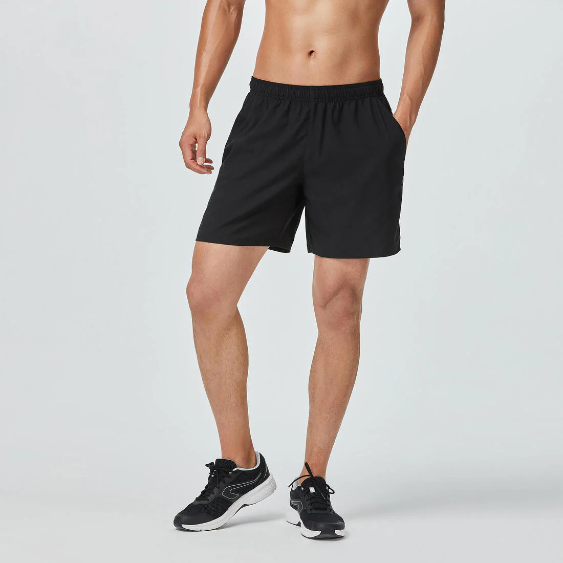 Pantalón corto fitness Hombre Domyos FST 100 negro