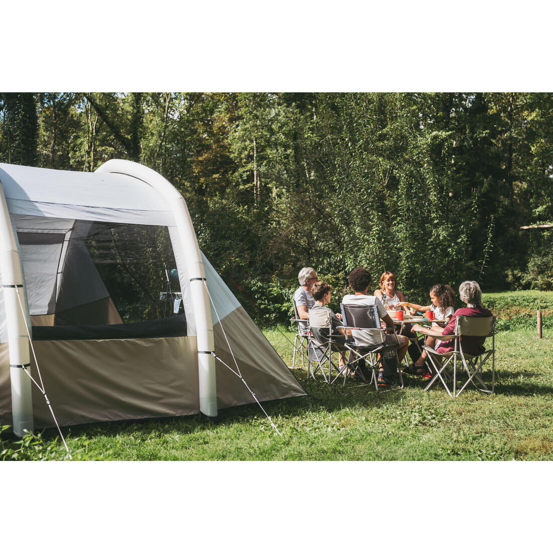 Silla plegable de camping con reposabrazos Quechua Basic XL - Image 9