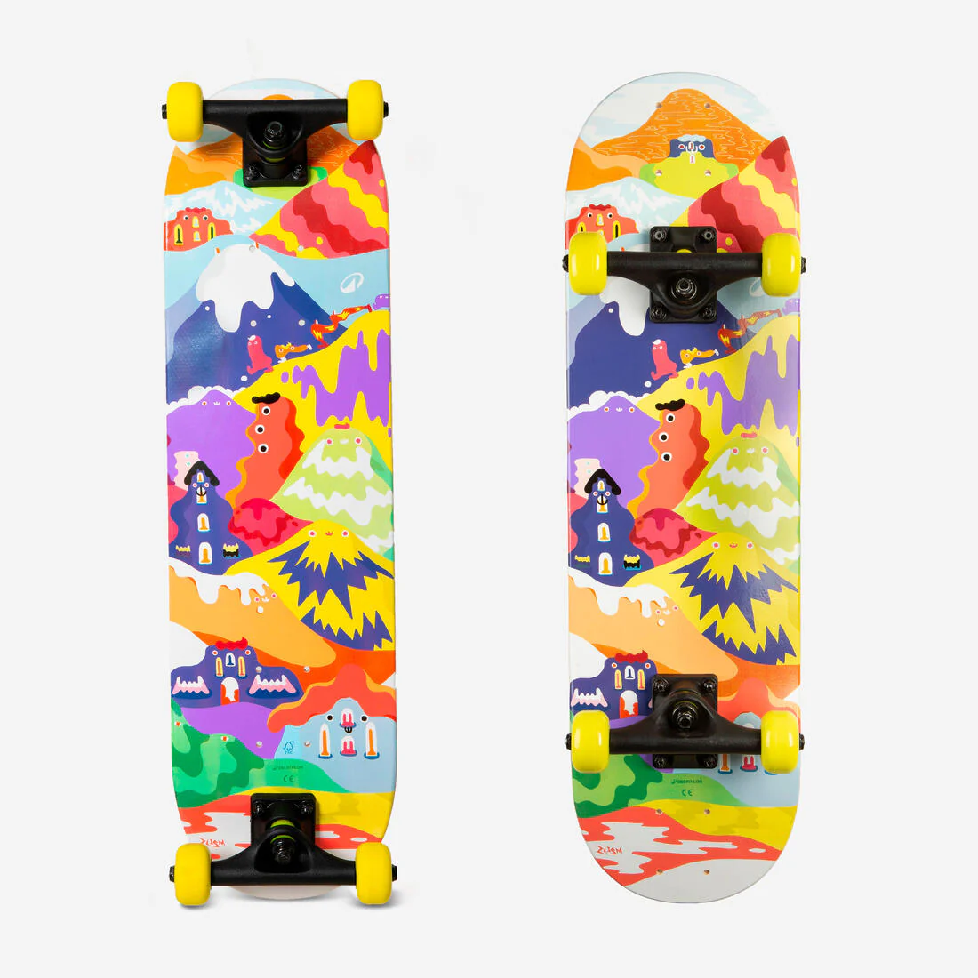 Skateboard para niños de 3 a 7 años Play 120 HAPPY MOUNTAINS - Image 2