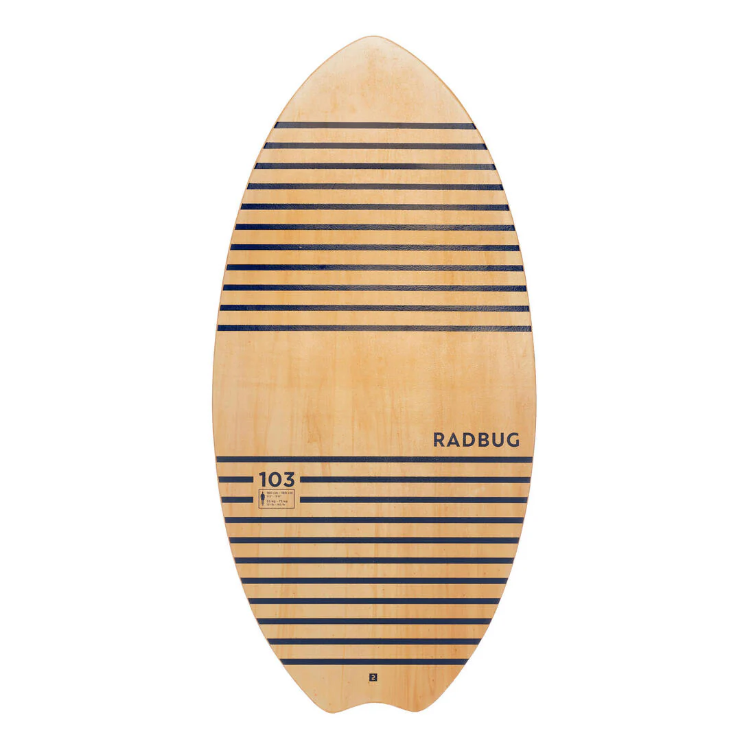 Skimboard 100 Adulto Madera - Image 2