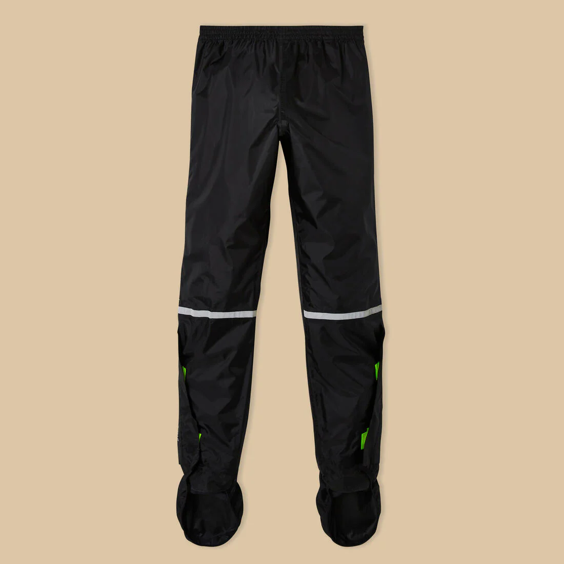 Sobrepantalón Ciclismo Urbano 100 Negro Impermeable Cubrecalzado Integrado - Image 11