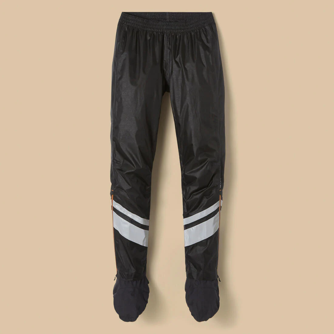 Sobrepantalón Ciclismo Urbano 540 Mujer Negro Impermeable Cubrecalzado Integrado - Image 9