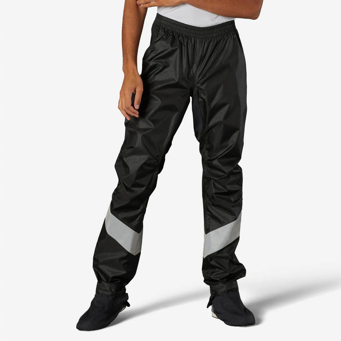 Sobrepantalón ciclismo urbano impermeable hombre Btwin 540 negro