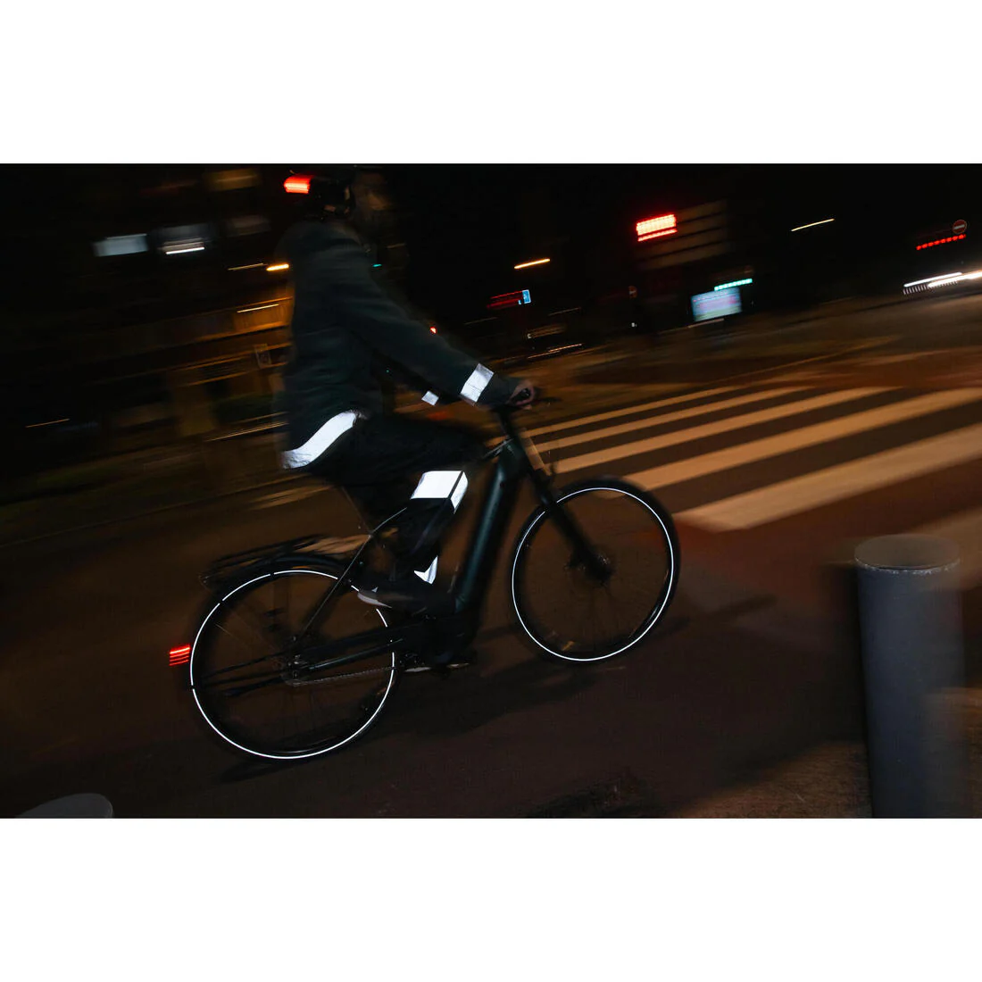 Sobrepantalón ciclismo urbano impermeable hombre Btwin 540 negro - Image 10