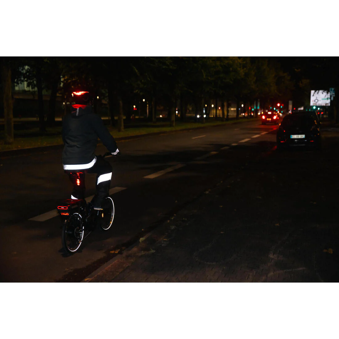 Sobrepantalón ciclismo urbano impermeable hombre Btwin 540 negro - Image 12