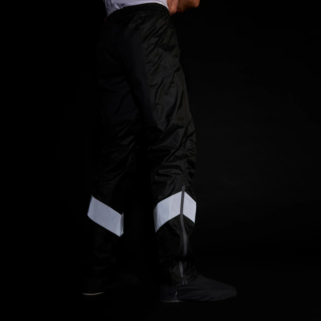 Sobrepantalón ciclismo urbano impermeable hombre Btwin 540 negro - Image 6