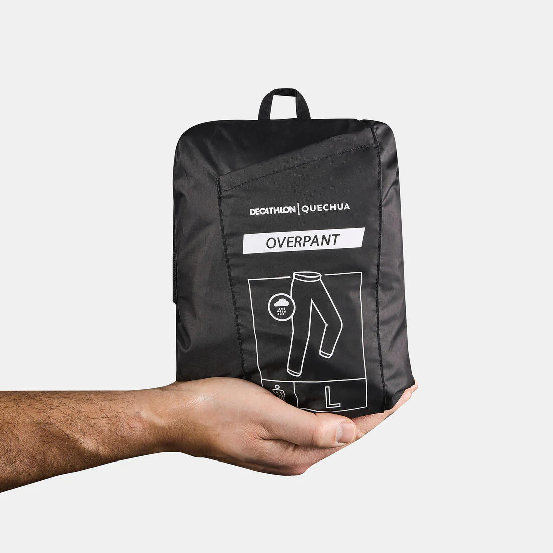 Sobrepantalón impermeable montaña y trekking compacto Hombre Quechua NH500 - Image 3