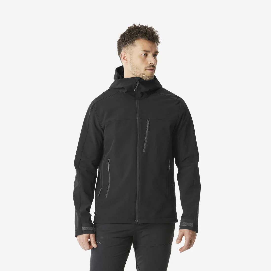 Softshell de montaña y trekking perlante cortavientos Hombre Forclaz MT500