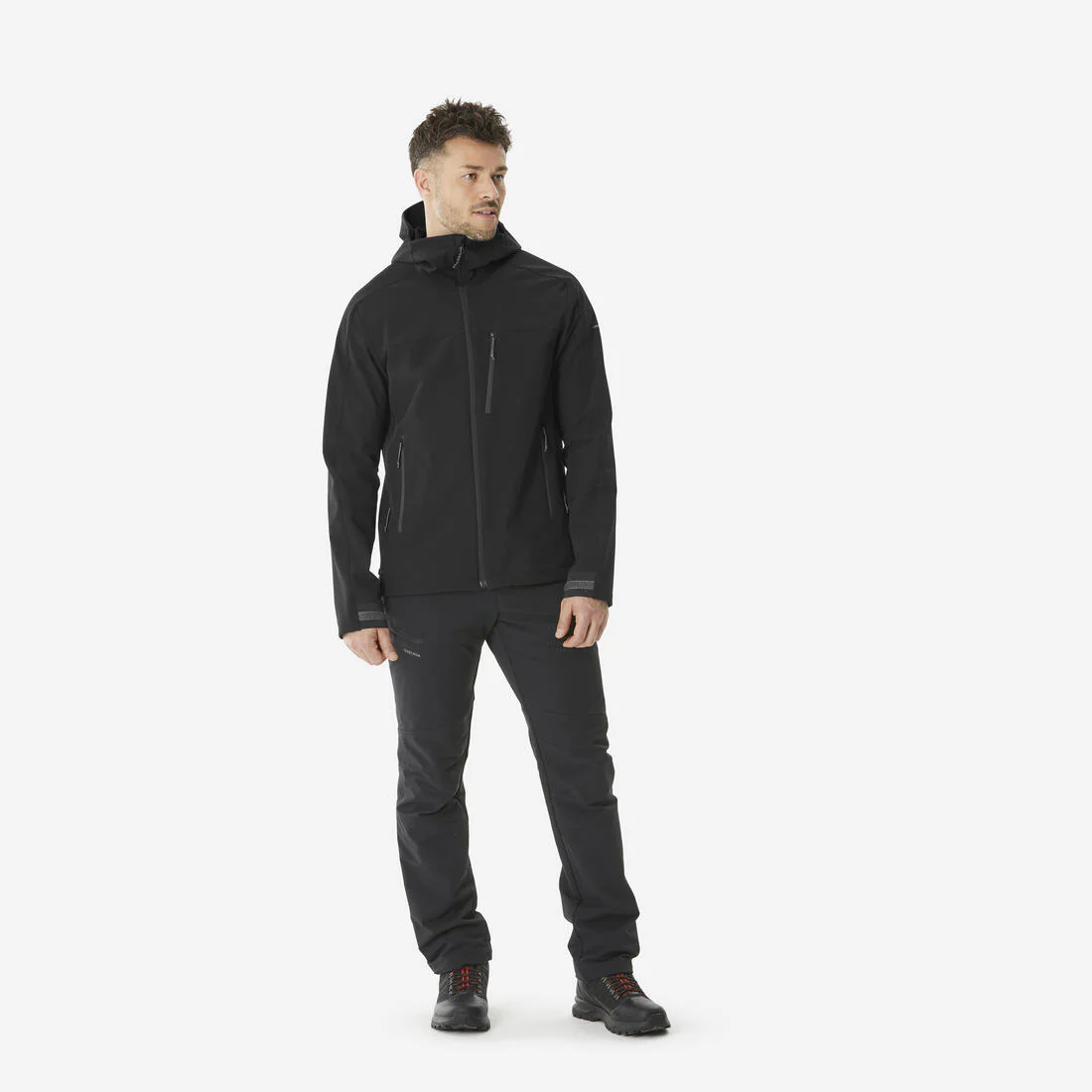 Softshell de montaña y trekking perlante cortavientos Hombre Forclaz MT500 - Image 3
